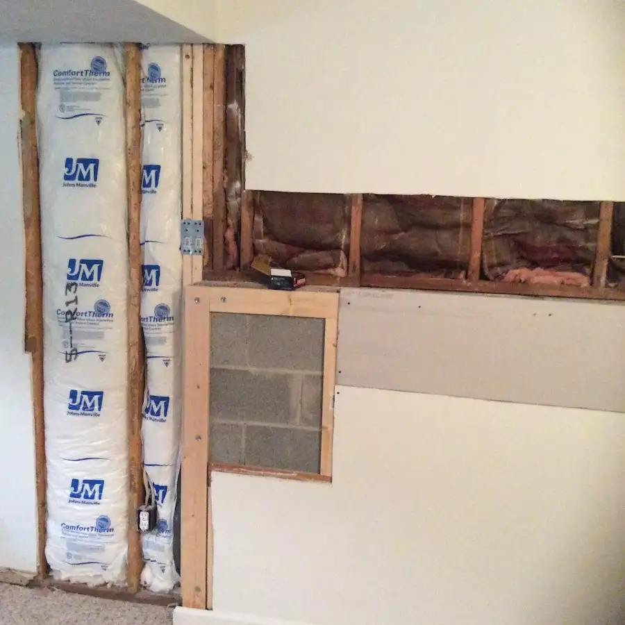 Wall insulation replacement during Structural Drying in Washougal